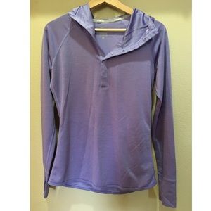 Nike Running Purple Long Sleeve Pullover with Hood